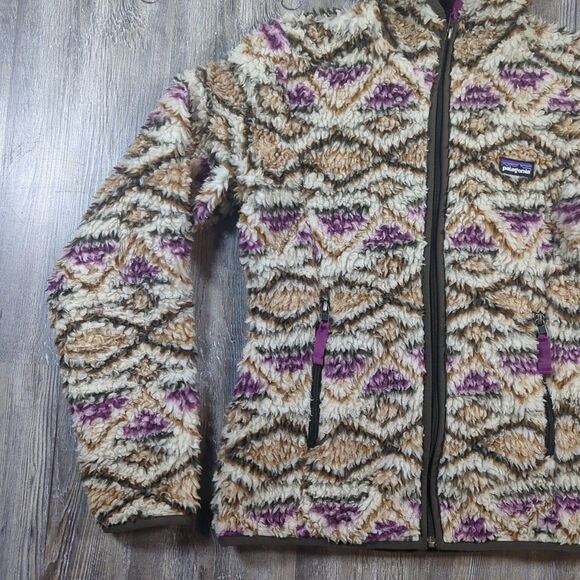 Patagonia Retro-X Women's Small Deep Pile Hoody Fleece Jacket Small Full Zip - Picture 2 of 14